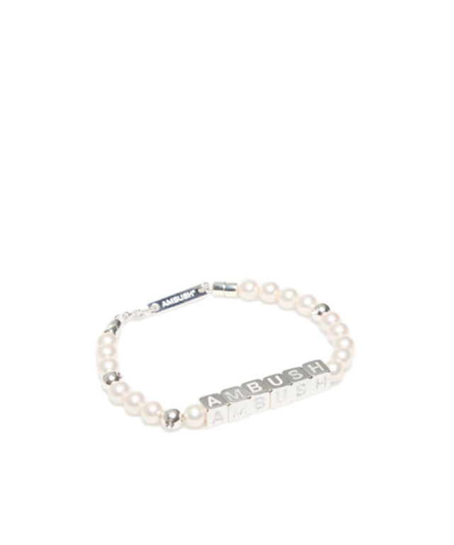 Ambush Letter Bracelet In White