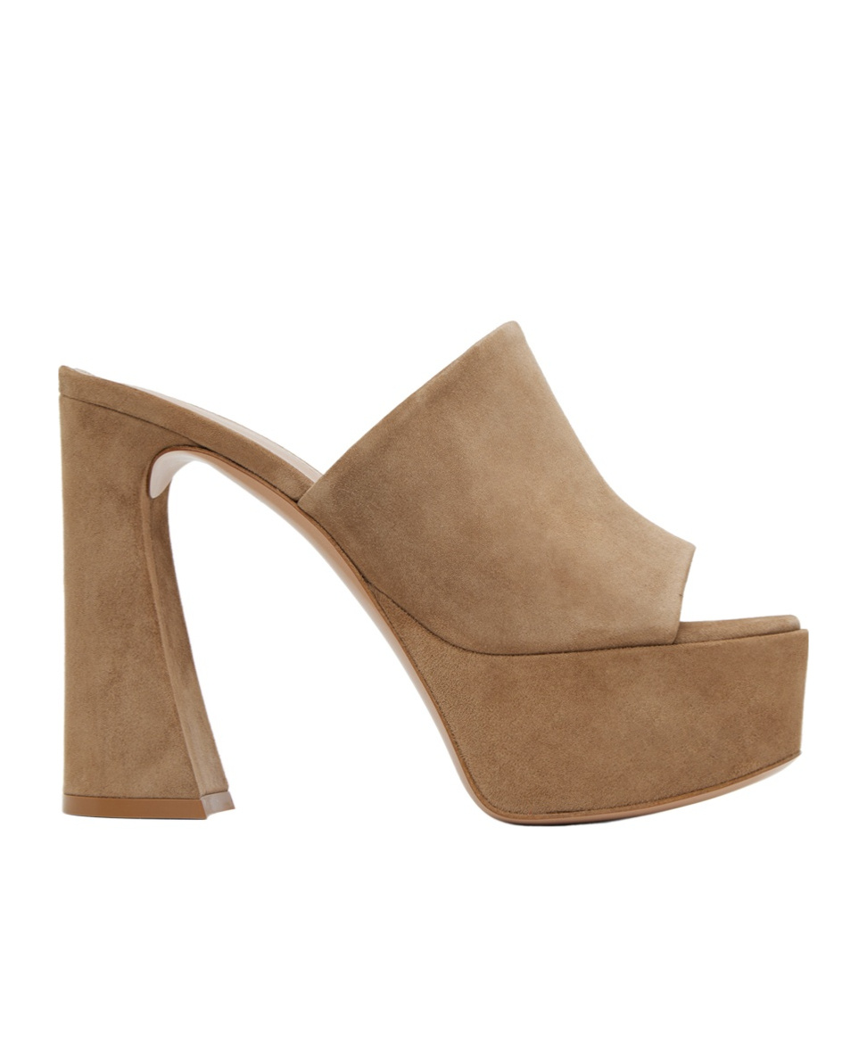 Shop Gianvito Rossi Holly Open-toed Heels In Brown