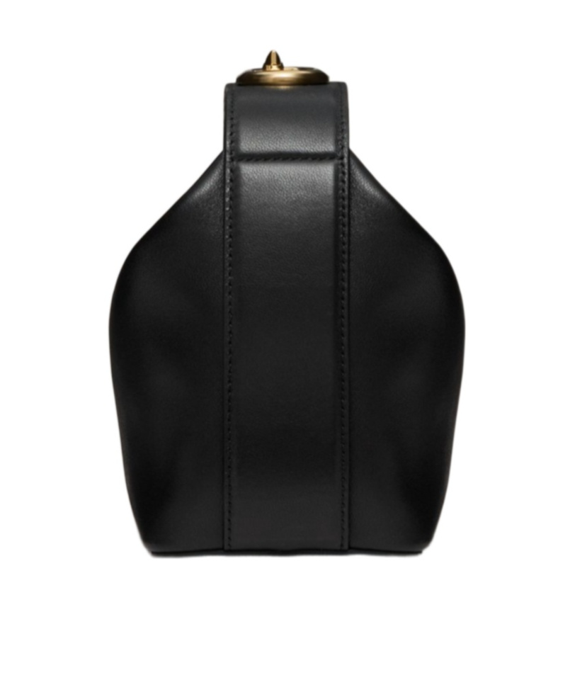 Valentino Vlogo The Bold Edition Leather Mini Bag In Black