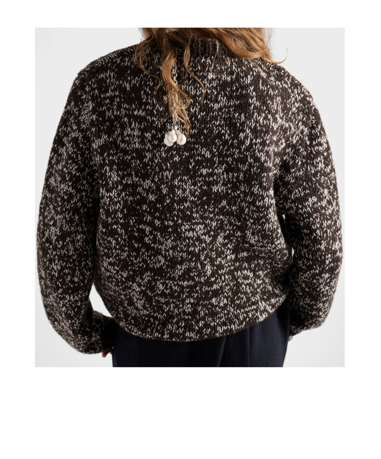 Prada Charm-embellishment Sweater In Multi
