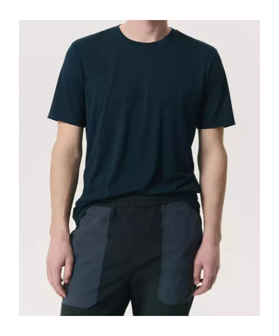 Rag & Bone Tech-jersey T-shirt In Blue