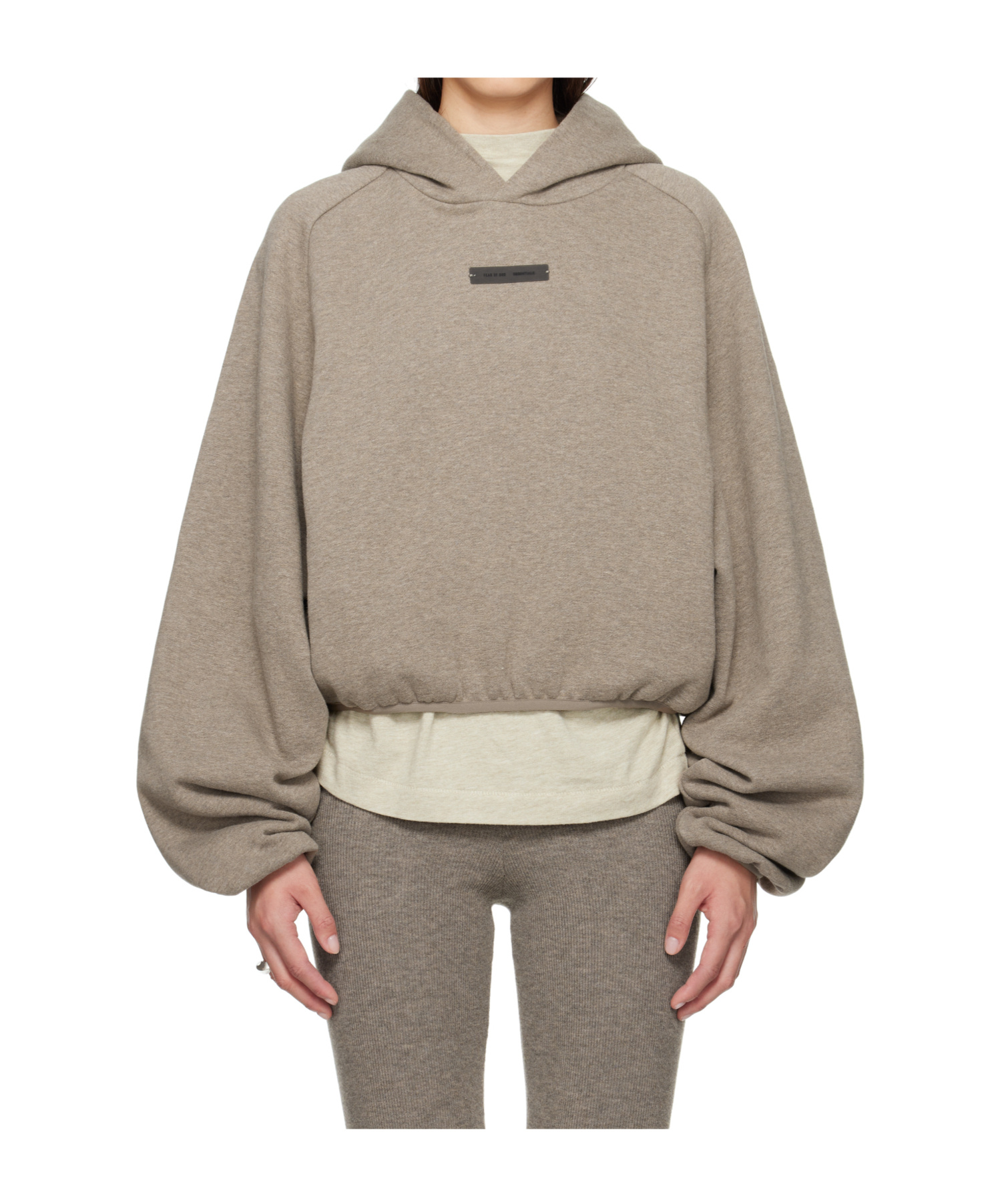 Essentials Taupe Modern Fit Hoodie In Brown