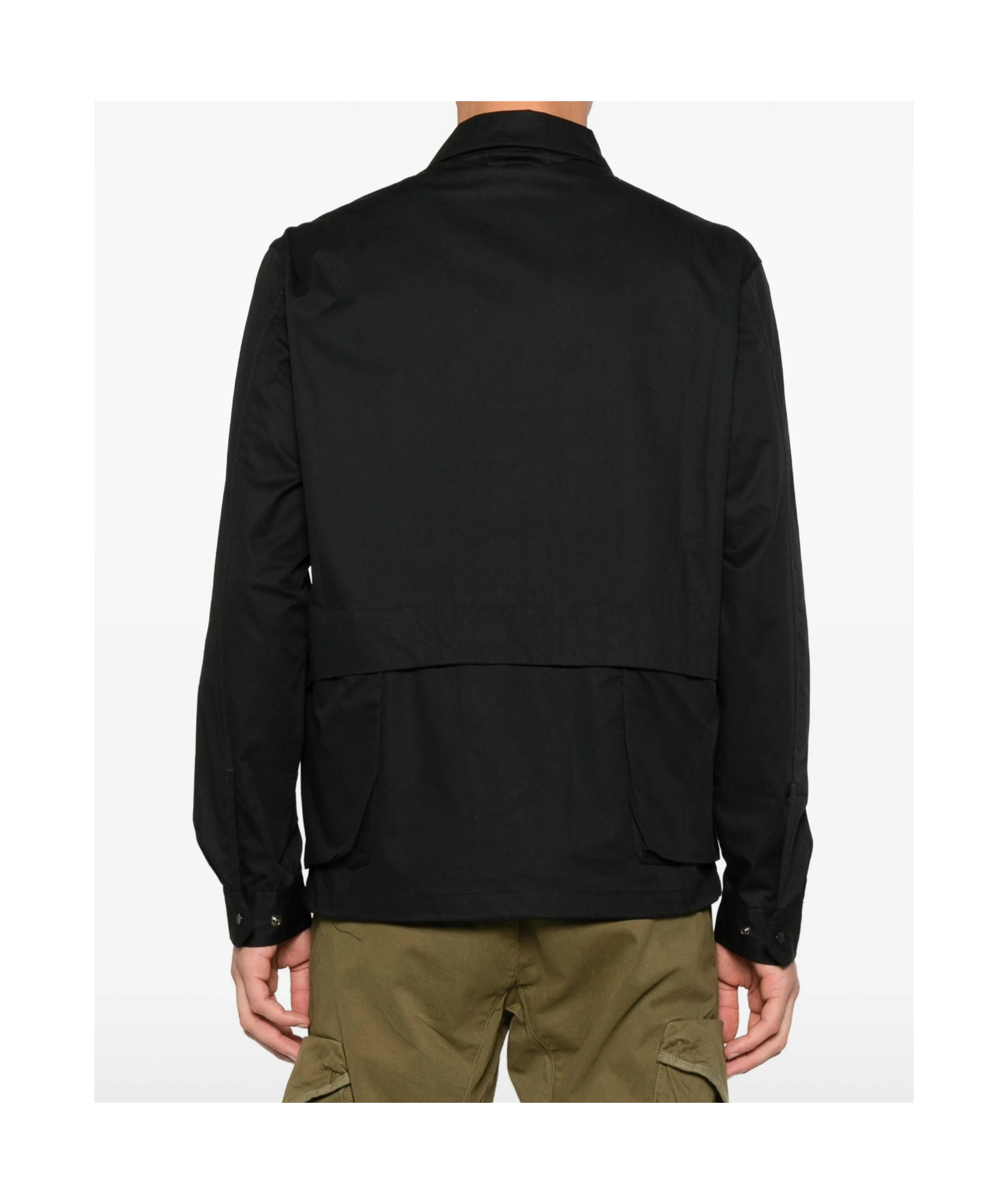 C.p. Company Cp Company Overshirt In Gabardine In Black