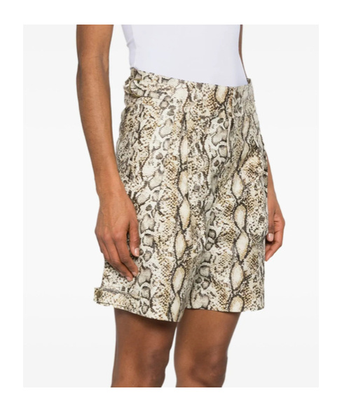 Isabel Marant Belted Shorts In Nude