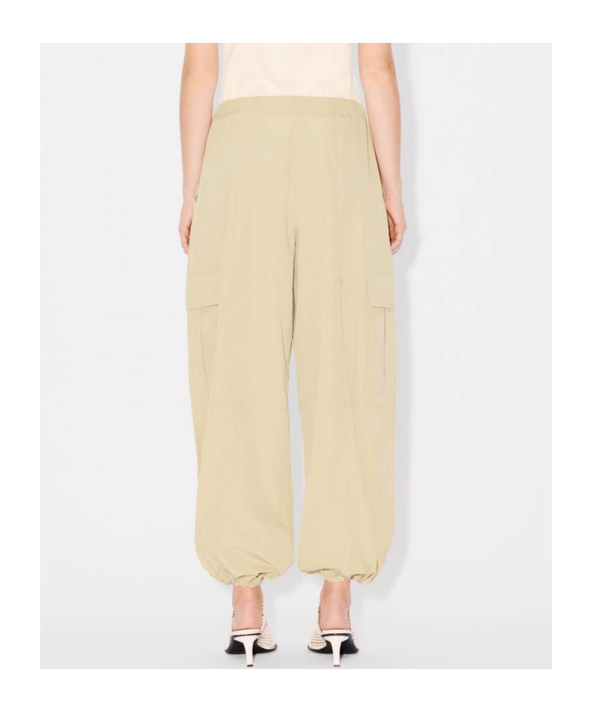 Kenzo Drawstring Casual Pants In Nude