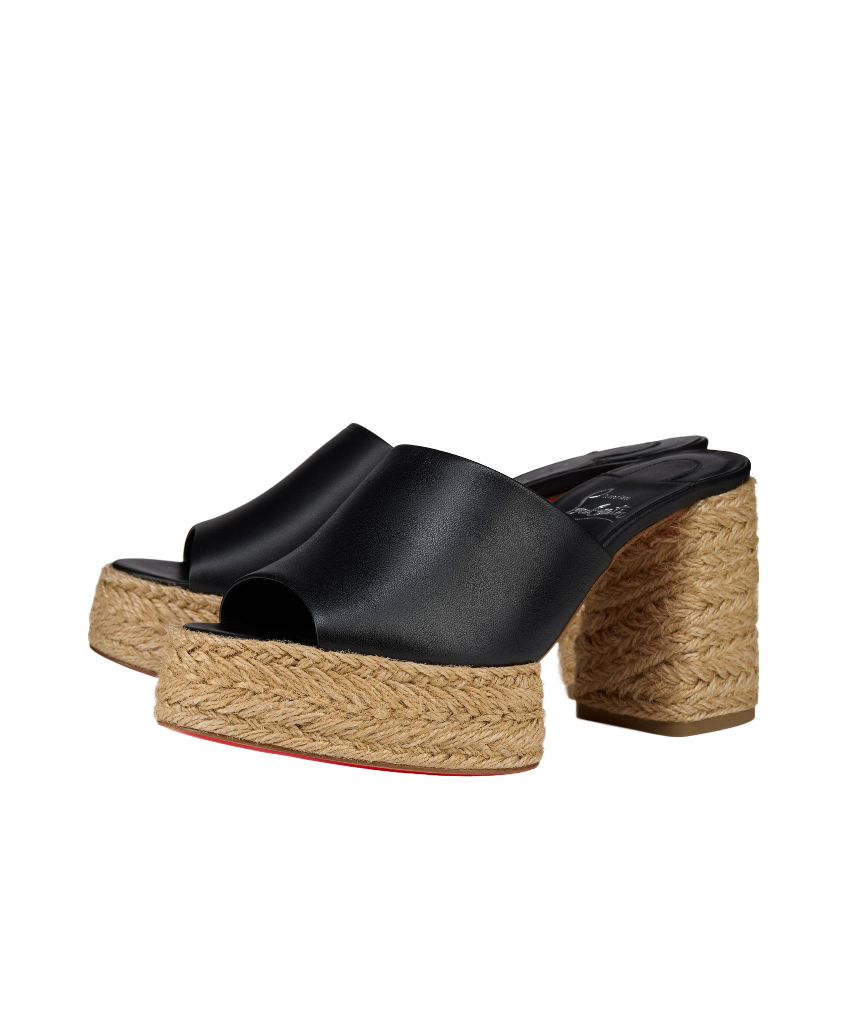 Christian Louboutin Calakala 85mm Leather Platform Mules