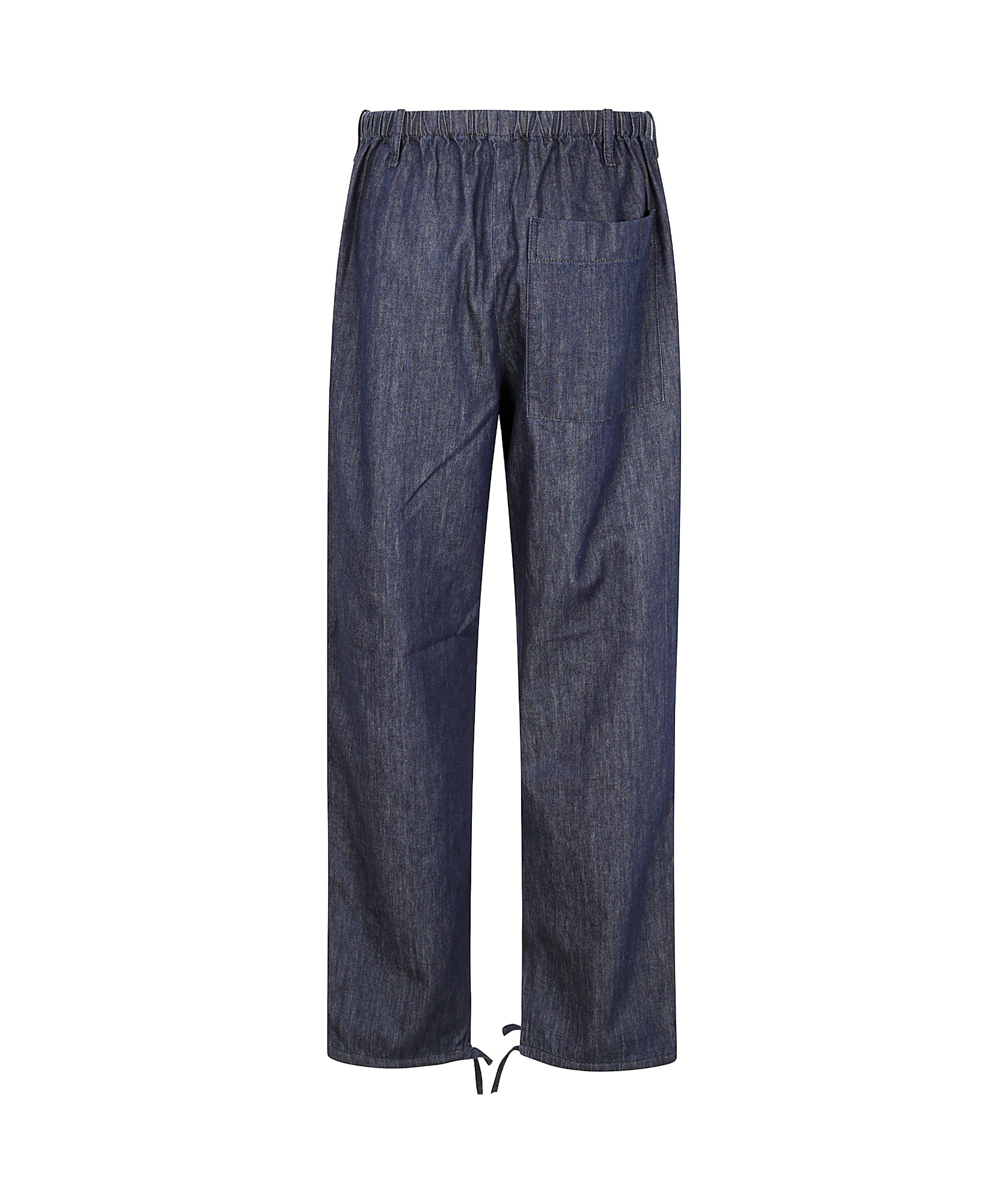 Dries Van Noten Drawstring Casual Pants In Indigo
