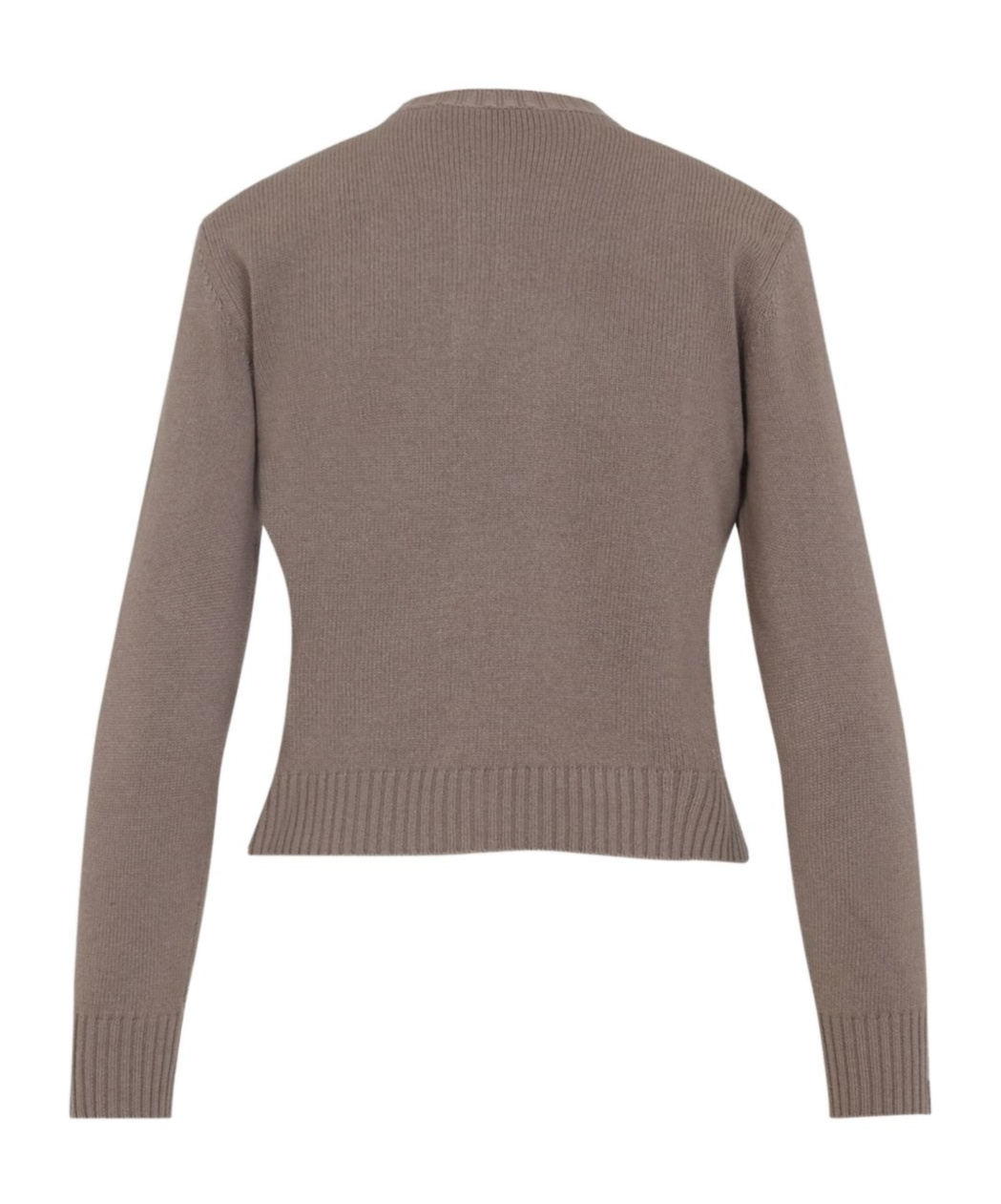 Fabiana Filippi Wool Blend Crew Neck Jacket With Embellished Placket In Gray