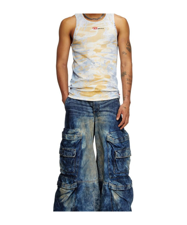 Diesel X Damiano David T-lifty Tank Top In Multicolor