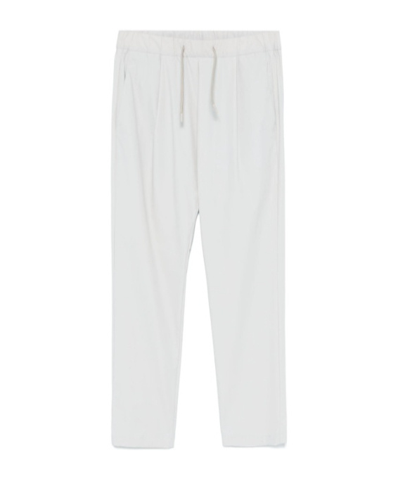 Herno Elastic Waist Casual Pants In White