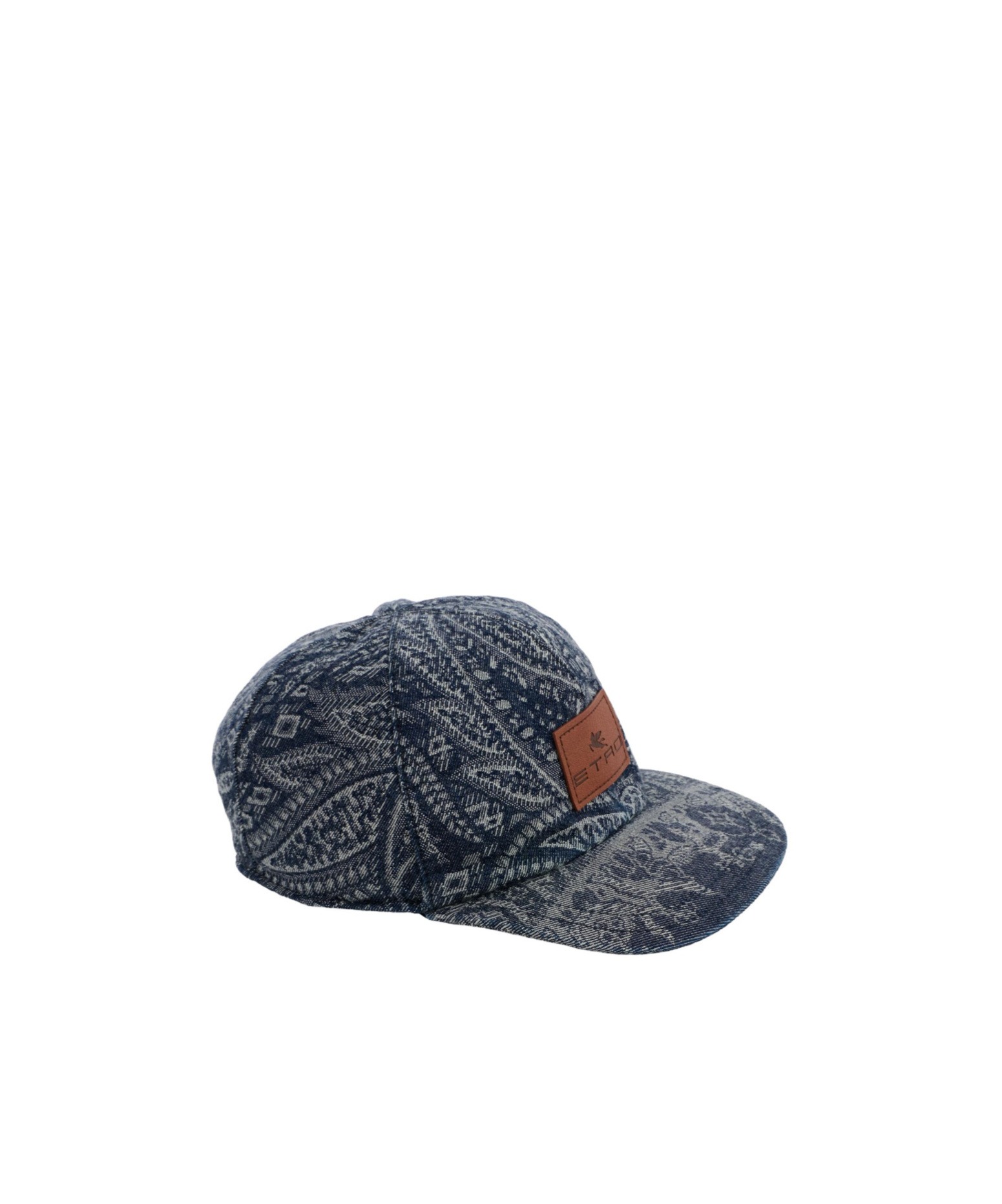 Etro Paisley-patterned Baseball Cap In Black