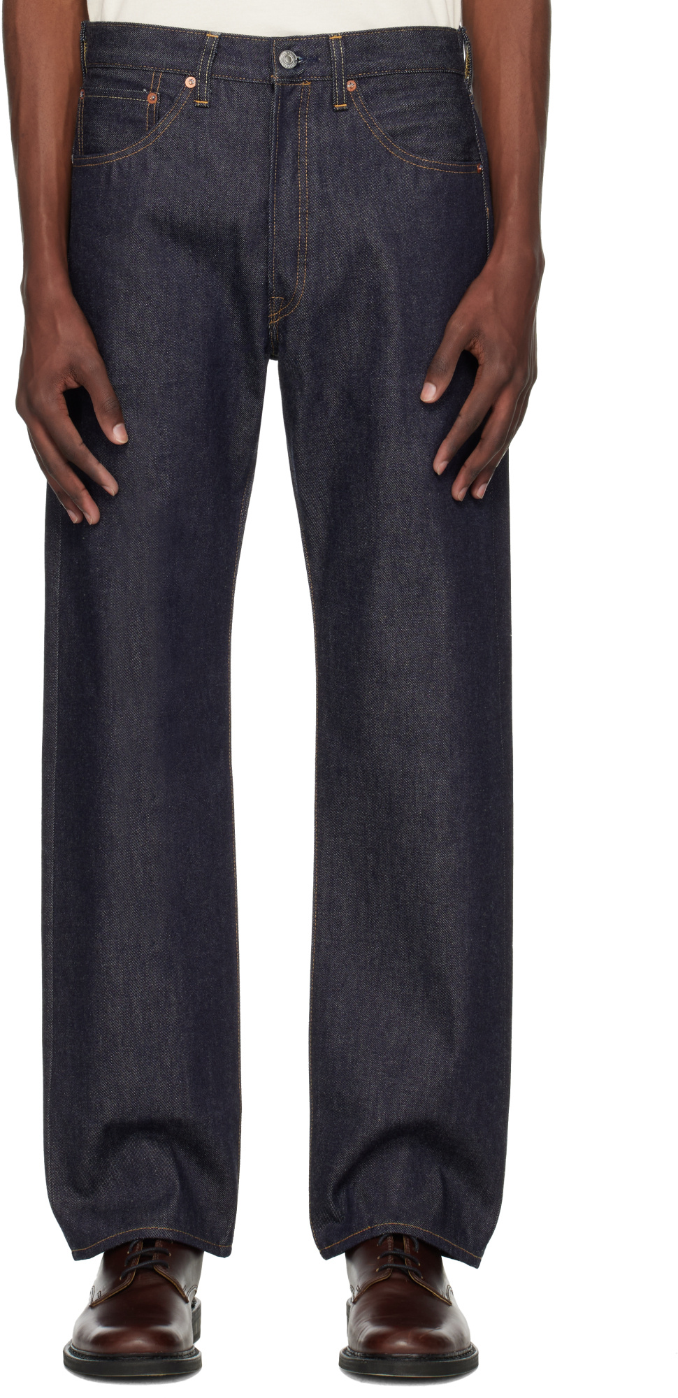 Levi's Men S 1922 501 Jeans Flat Finish Dark Indigo In Blue