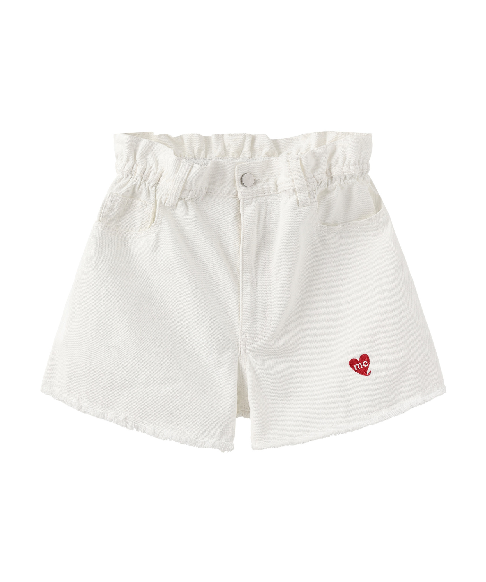 Marissa Chiara Belt Loop Shorts In White