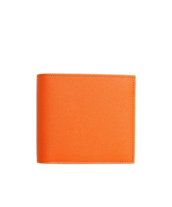 Celine Double-fold Wallet In Orange