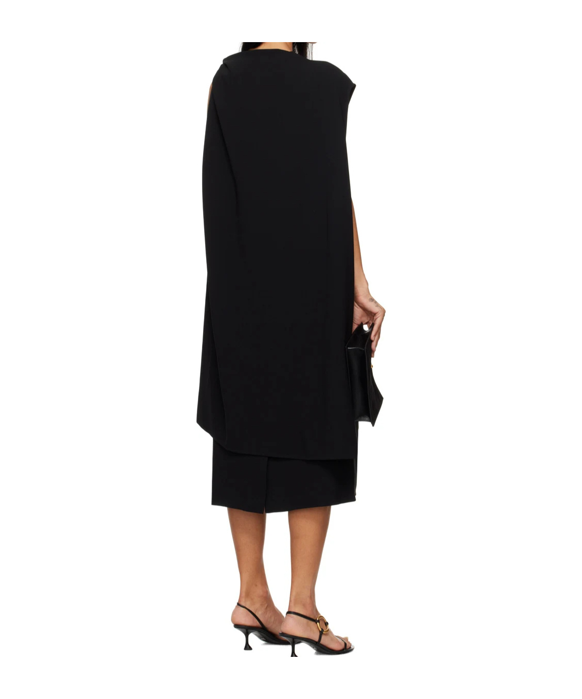 Proenza Schouler Mid-length Dress With Pleated Details In Black