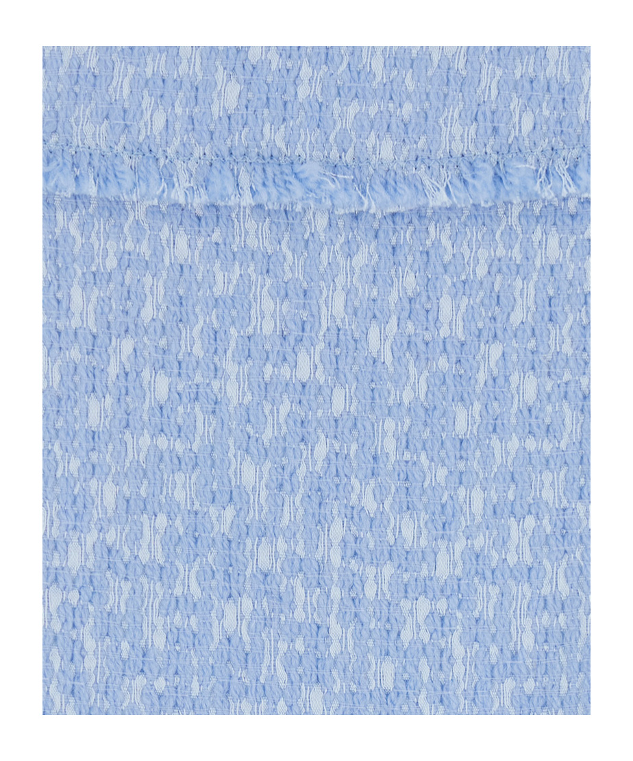 Shop Dolce & Gabbana High-rise Bouclé Flared Skirt In Blue