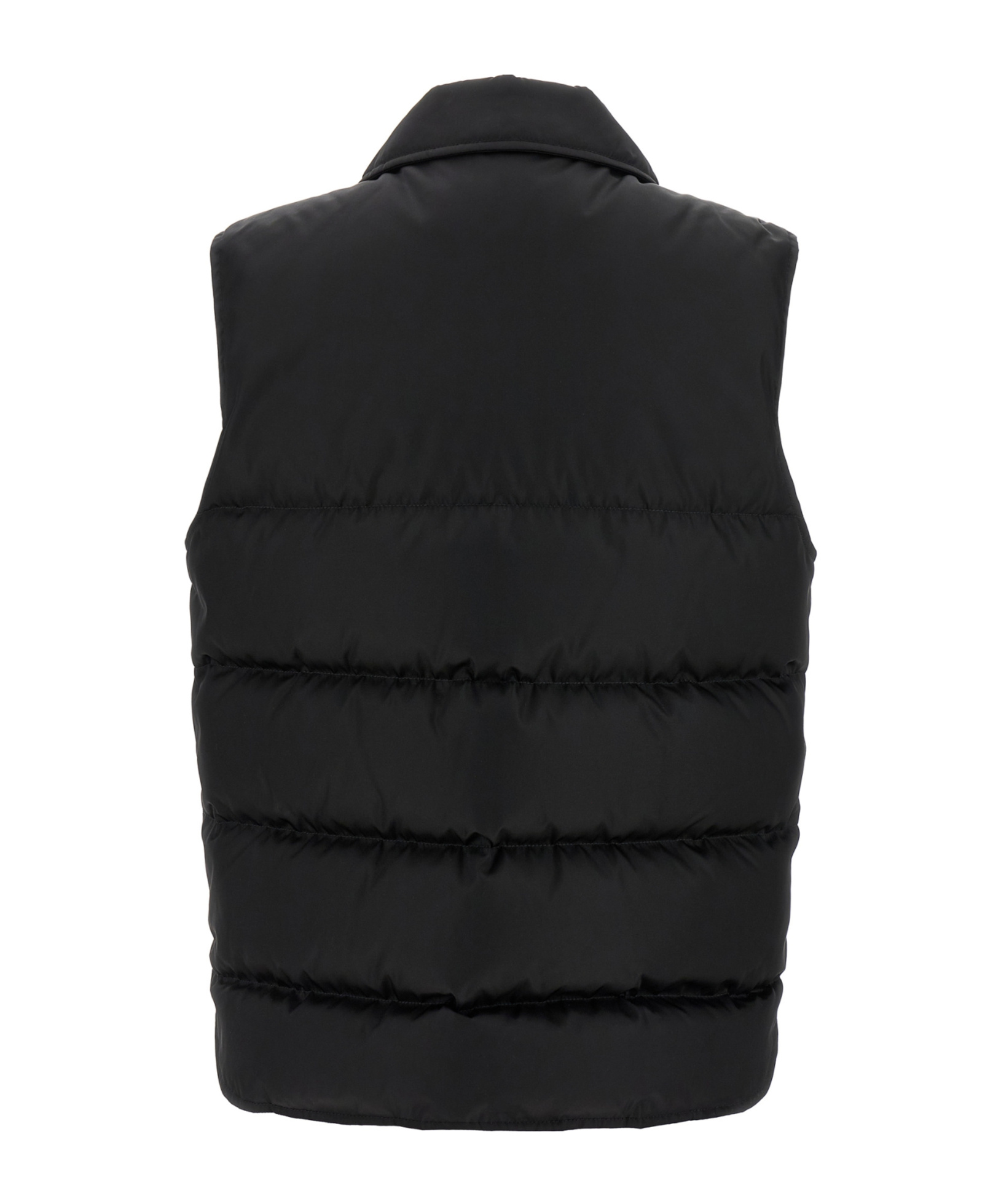 Prada Sleeveless Cotton Vest In Black