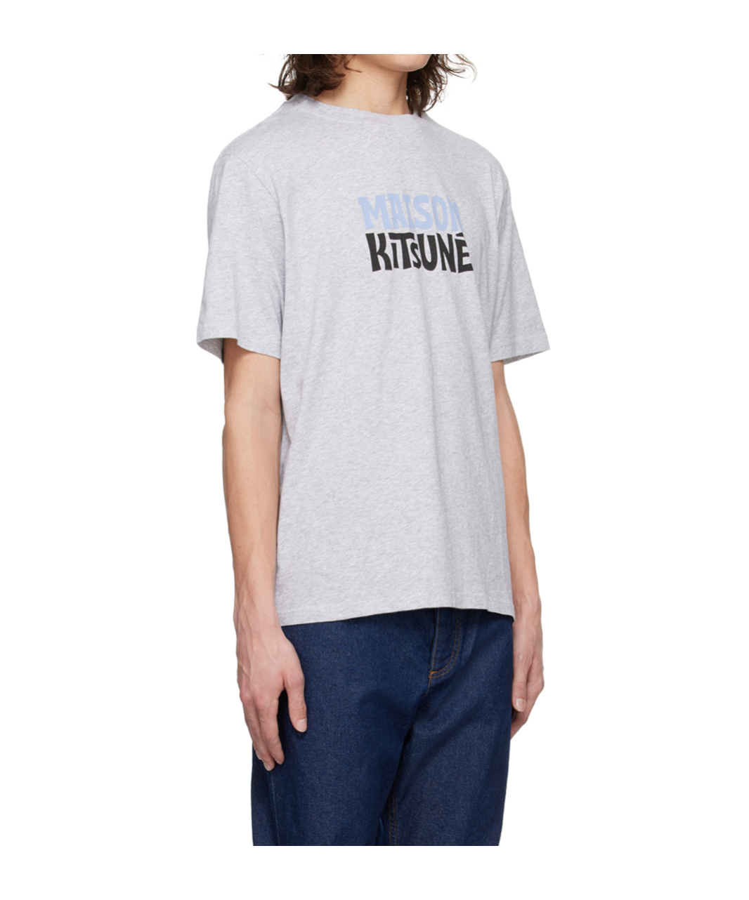 Maison Kitsuné Gray Surf Club T-shirt In White