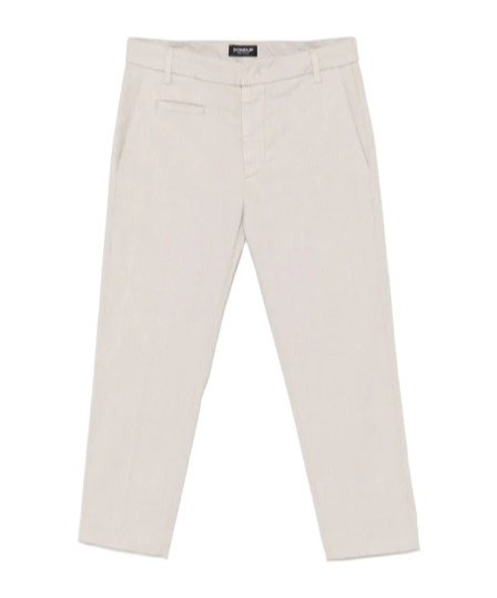 Dondup 'tania' Trousers In Beige Cotton In Neutral