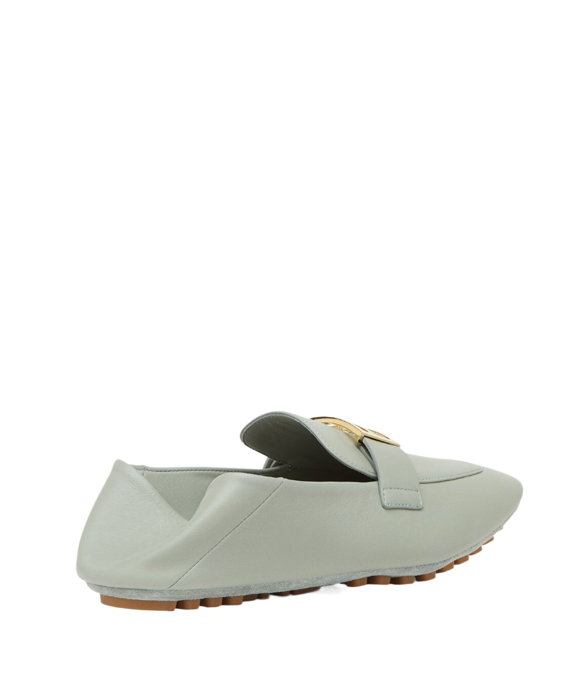 Fendi Baguette Driving Shoes In Gray