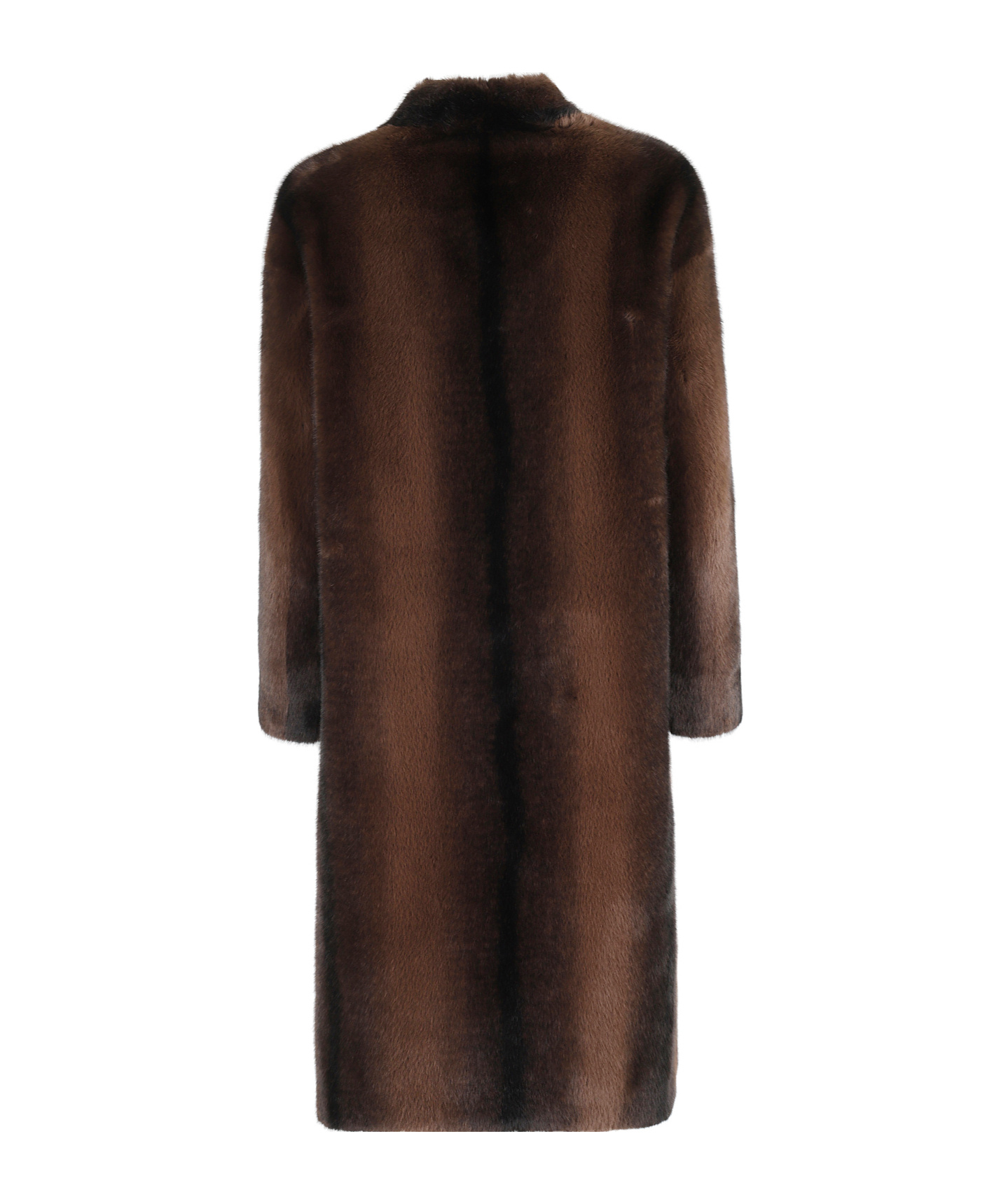 Ermanno Firenze Button Coat In Brown