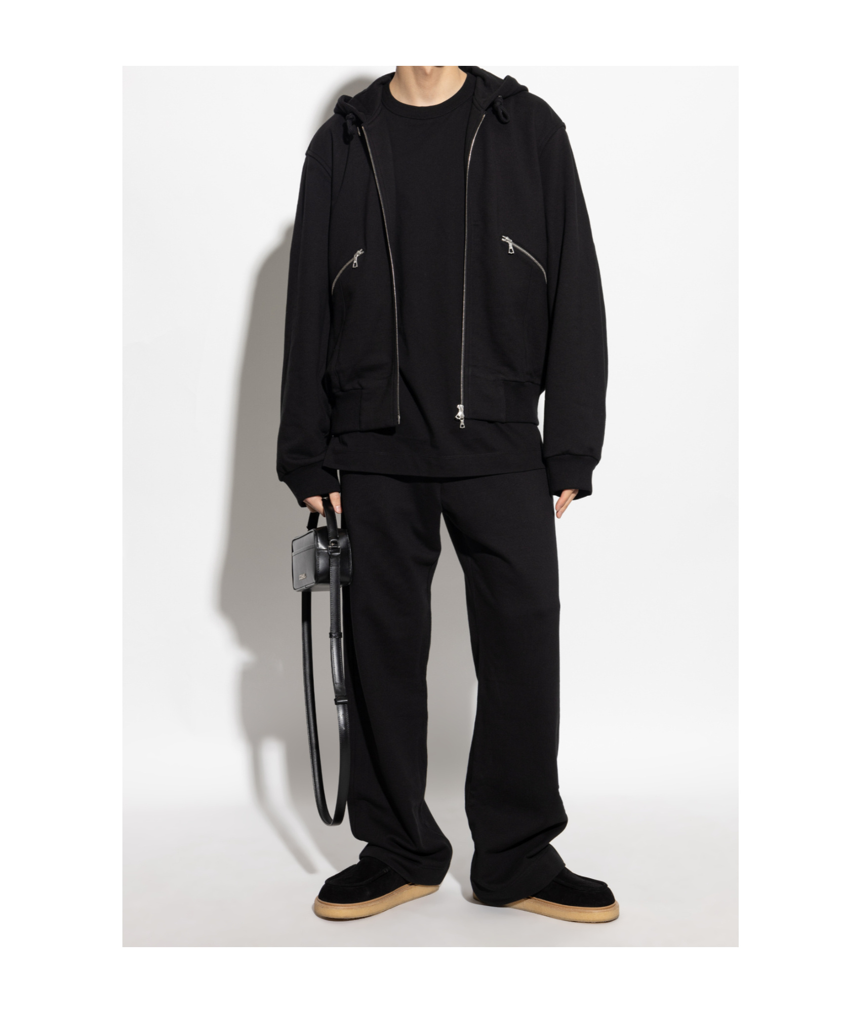 Dries Van Noten Elastic Waist Casual Pants In Black