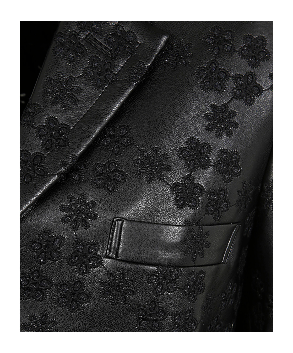 Shop Comme Des Garçons Embossed Asymmetric Blazer In Black