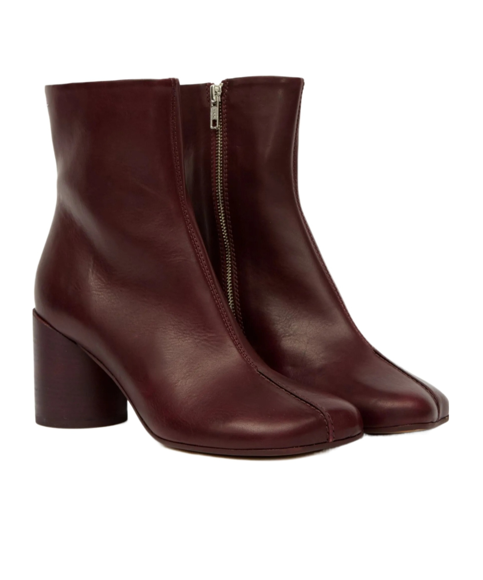 Mm6 Maison Margiela 70mm Anatomic Stitch Ankle Boots In Red
