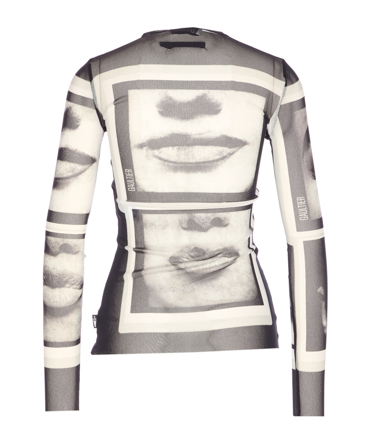 Jean Paul Gaultier Women Eyes And Lips Printed Long Sleeves Top In Multi
