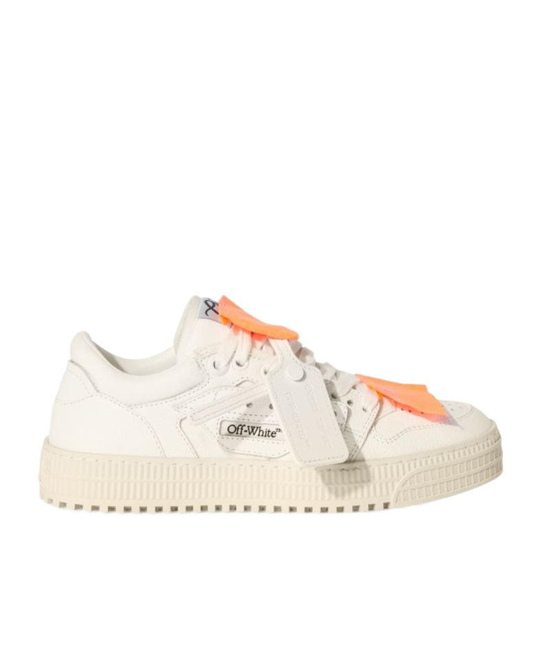 Off-white Low-top Off-court Sneakers With Zip-tie Detail In Neutral