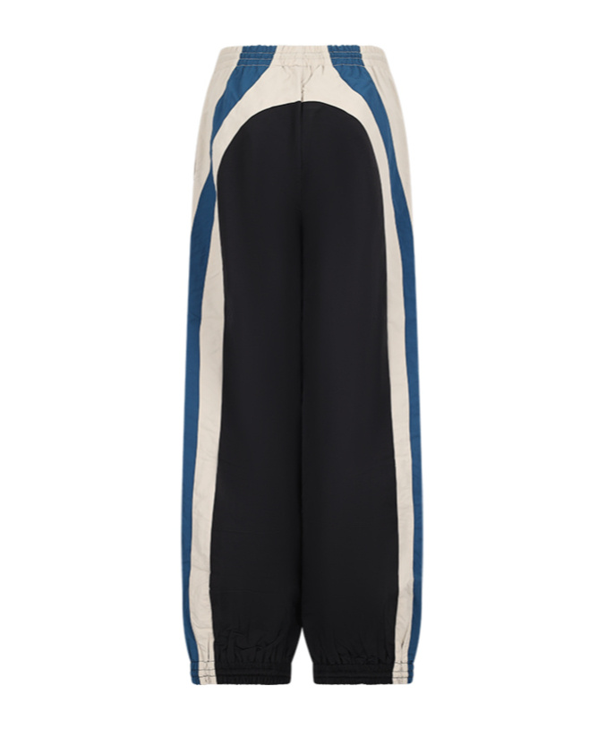Attico Panelled Drawstring Trousers In Multi