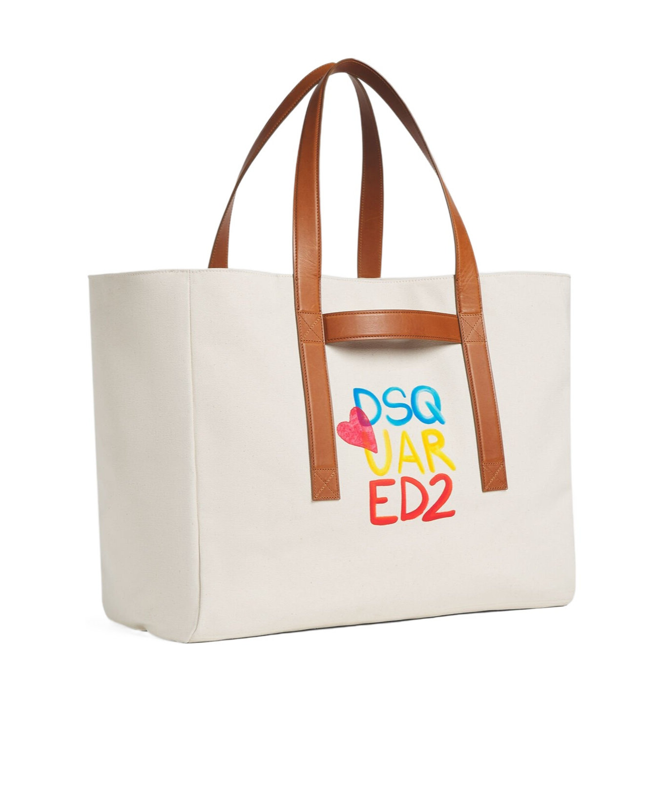 Dsquared2 Summer Lovers Shopper In Beige