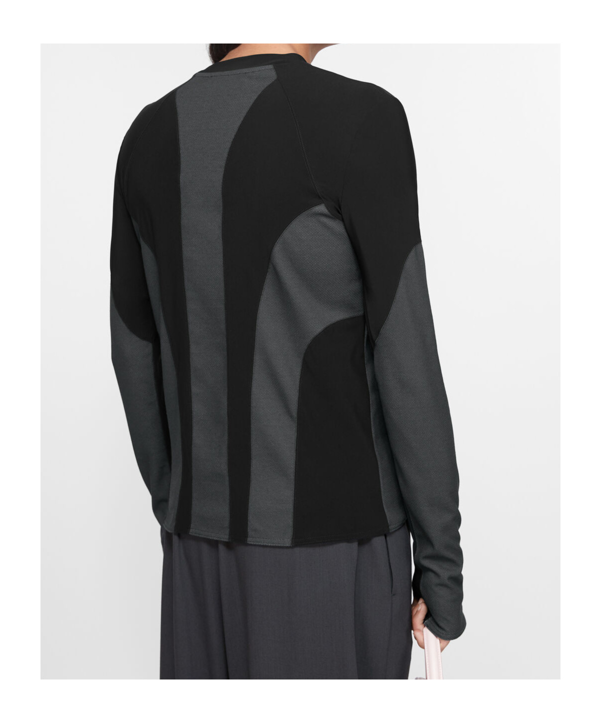 Acne Studios Long Sleeve T-shirt Logo In Black