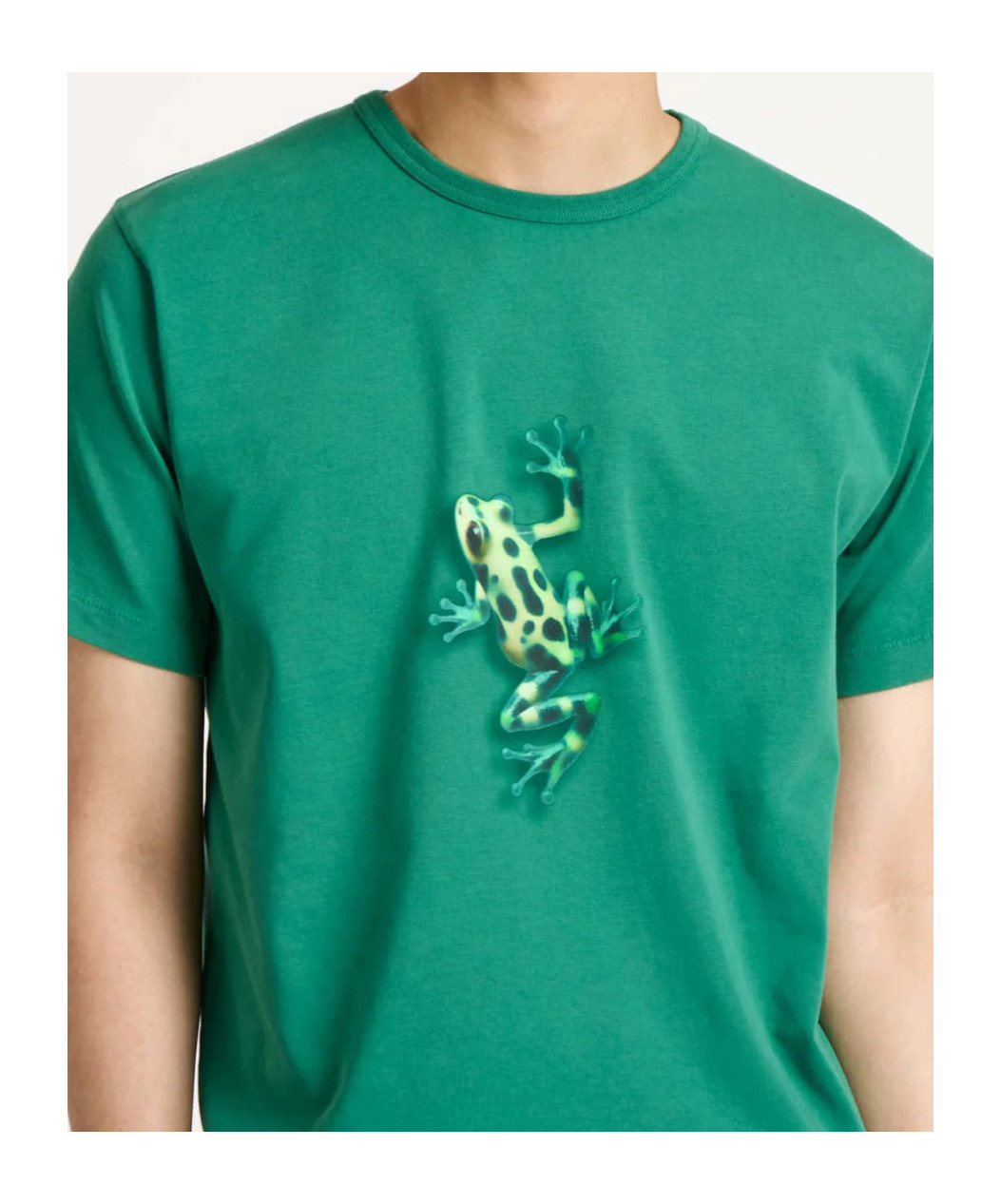 Jw Anderson Mens Jumping Frog T-shirt In Emerald In Green