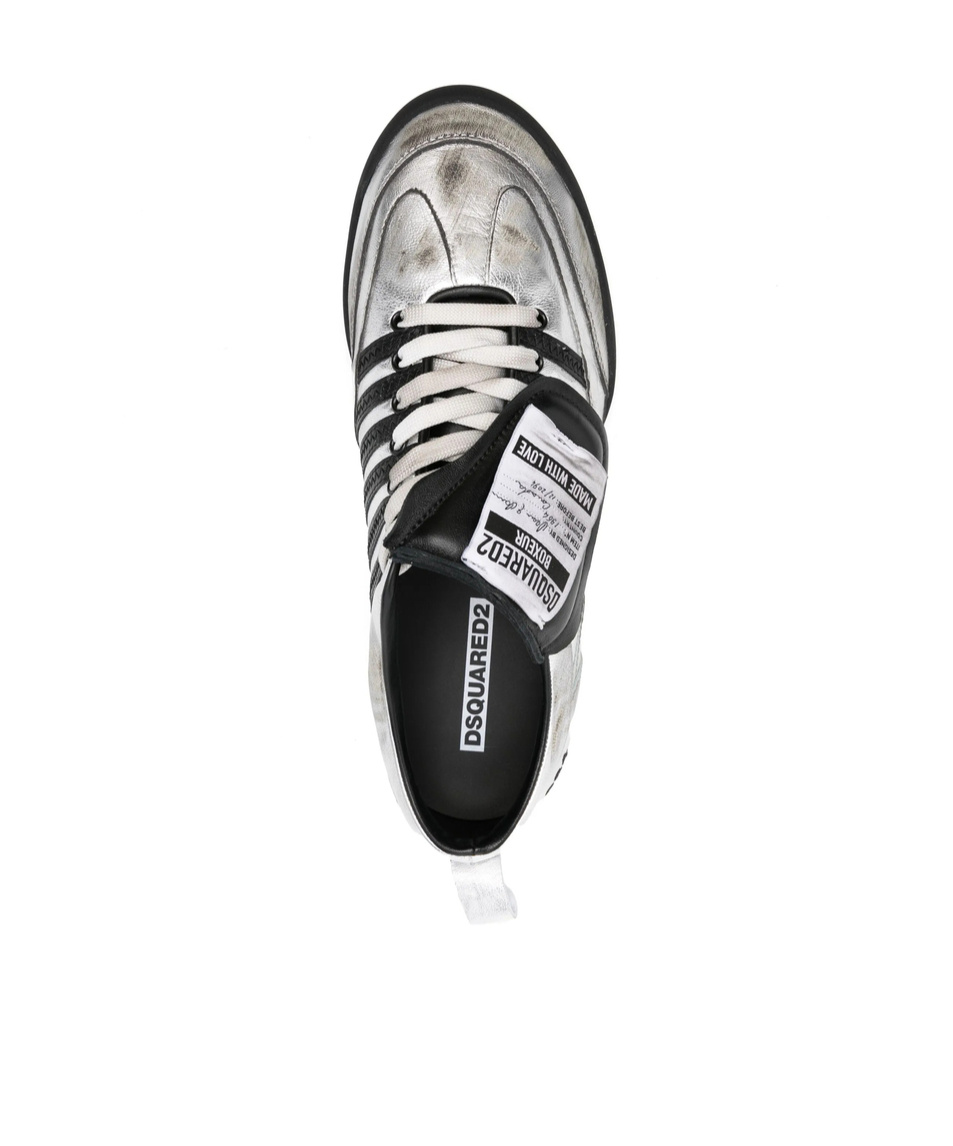 Dsquared2 Boxer Soccer Sneakers In Black