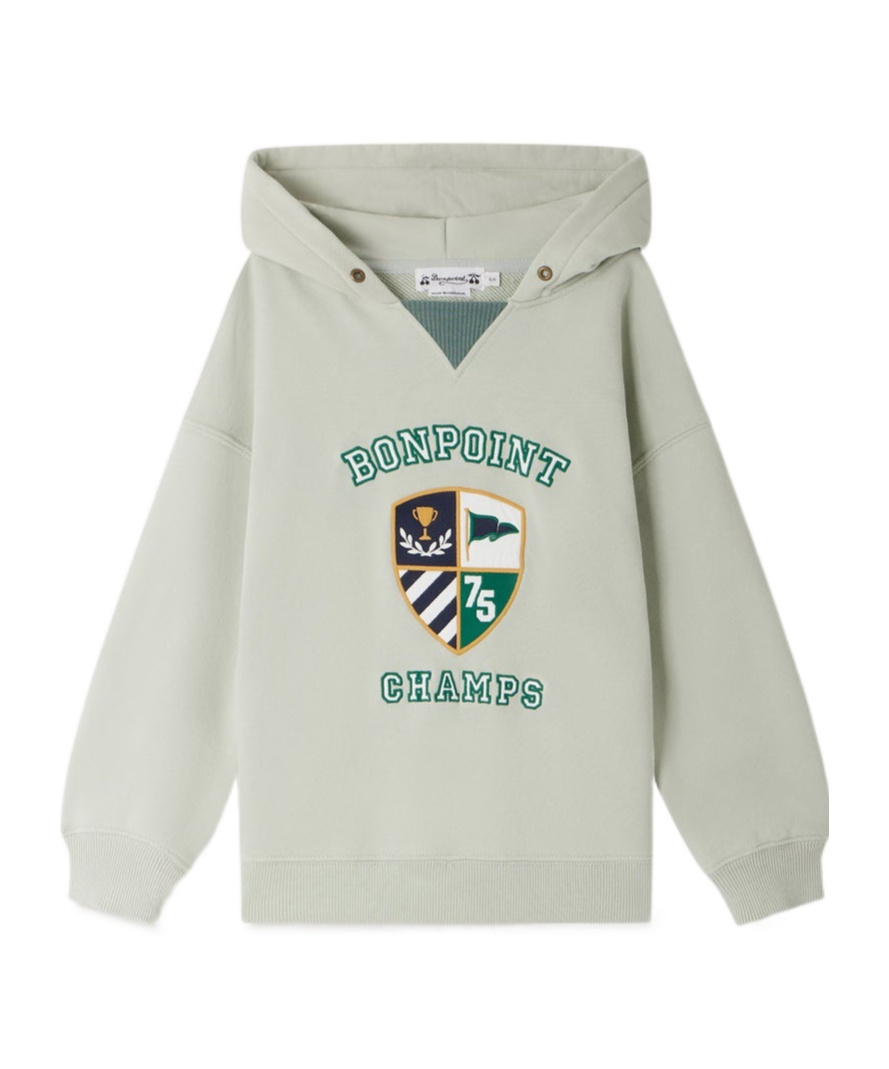 Bonpoint Long-sleeved Sweater In Green