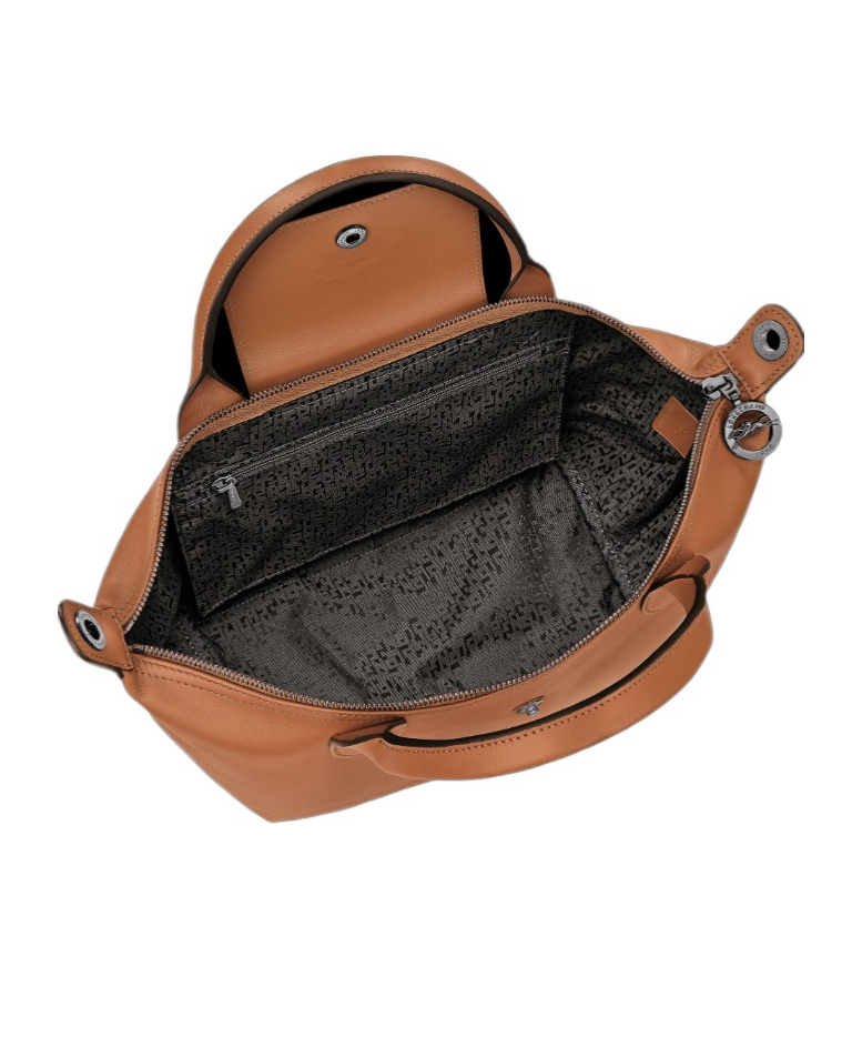 Longchamp Extra Small Le Pliage Xtra Leather Top Handle Bag In Brown