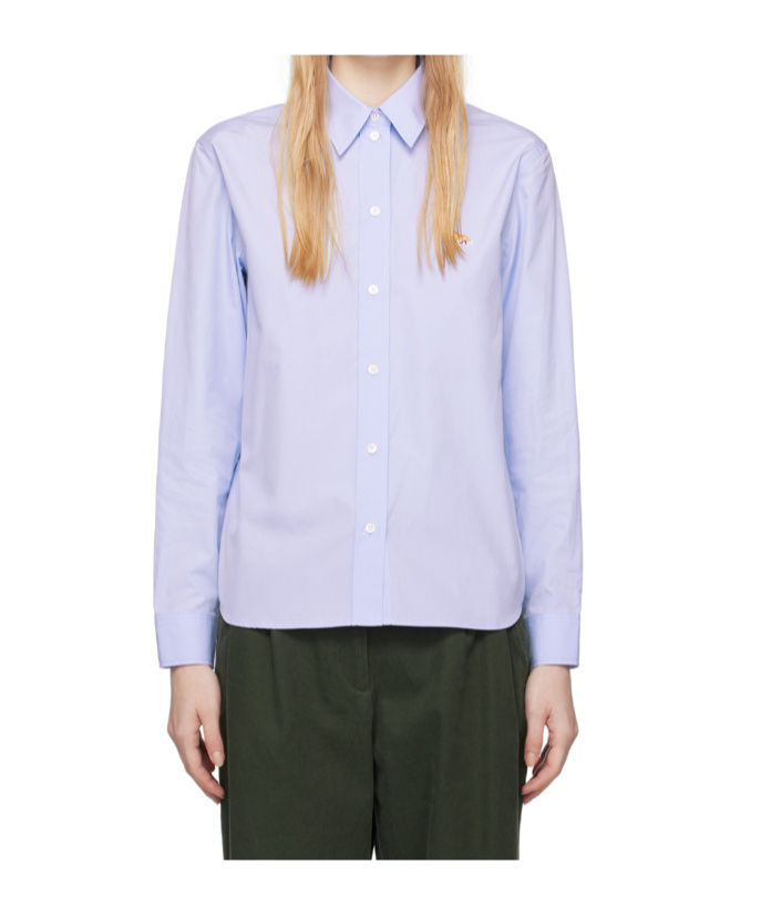 MAISON KITSUNÉ LAPEL LONG-SLEEVED SHIRT