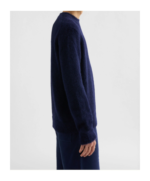 Jil Sander Cs Ns Jumper Knitwear In Blue Wool In Blue