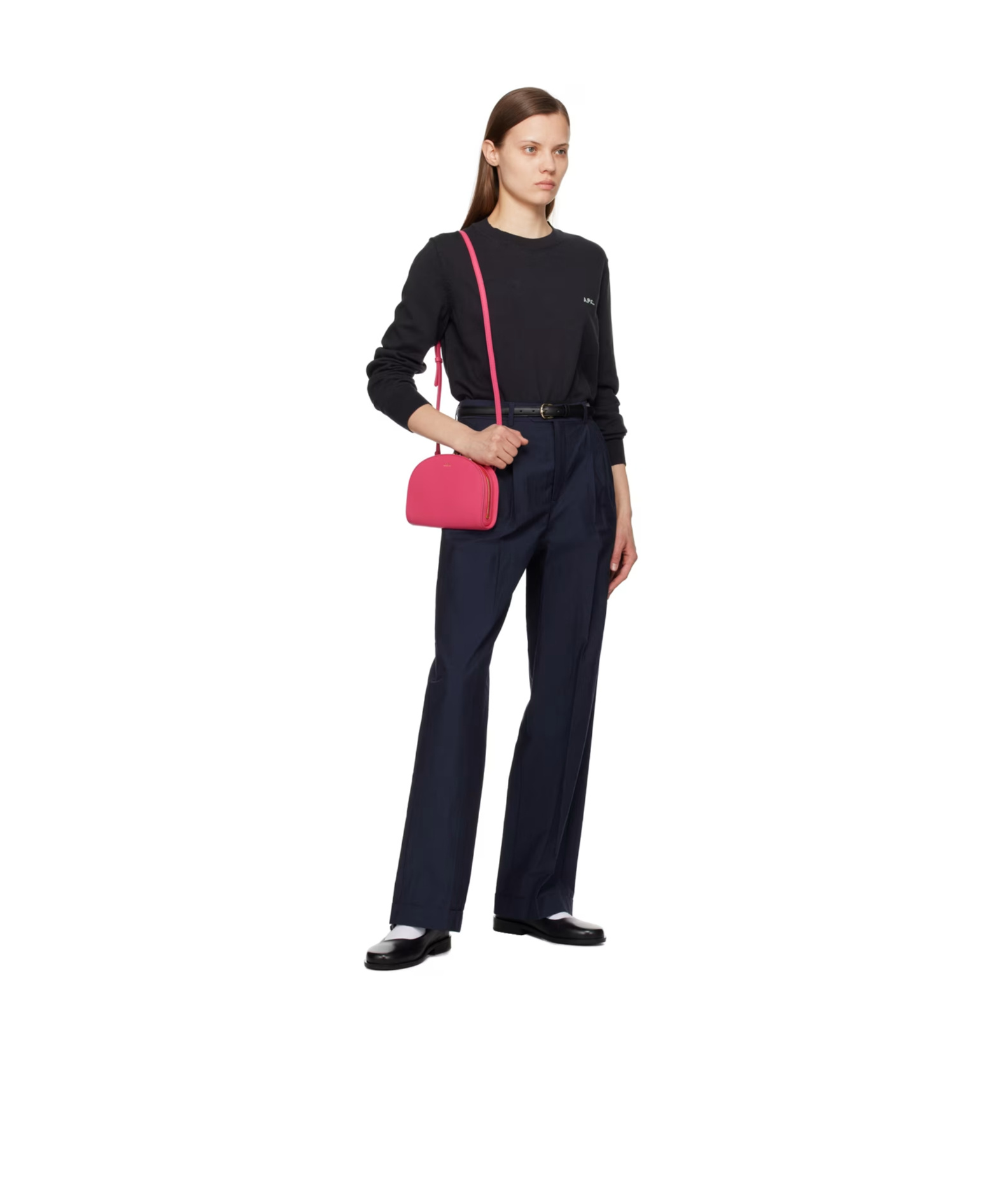 Apc Adjustable Shoulder Strap Logo Shoulder Bag In Red