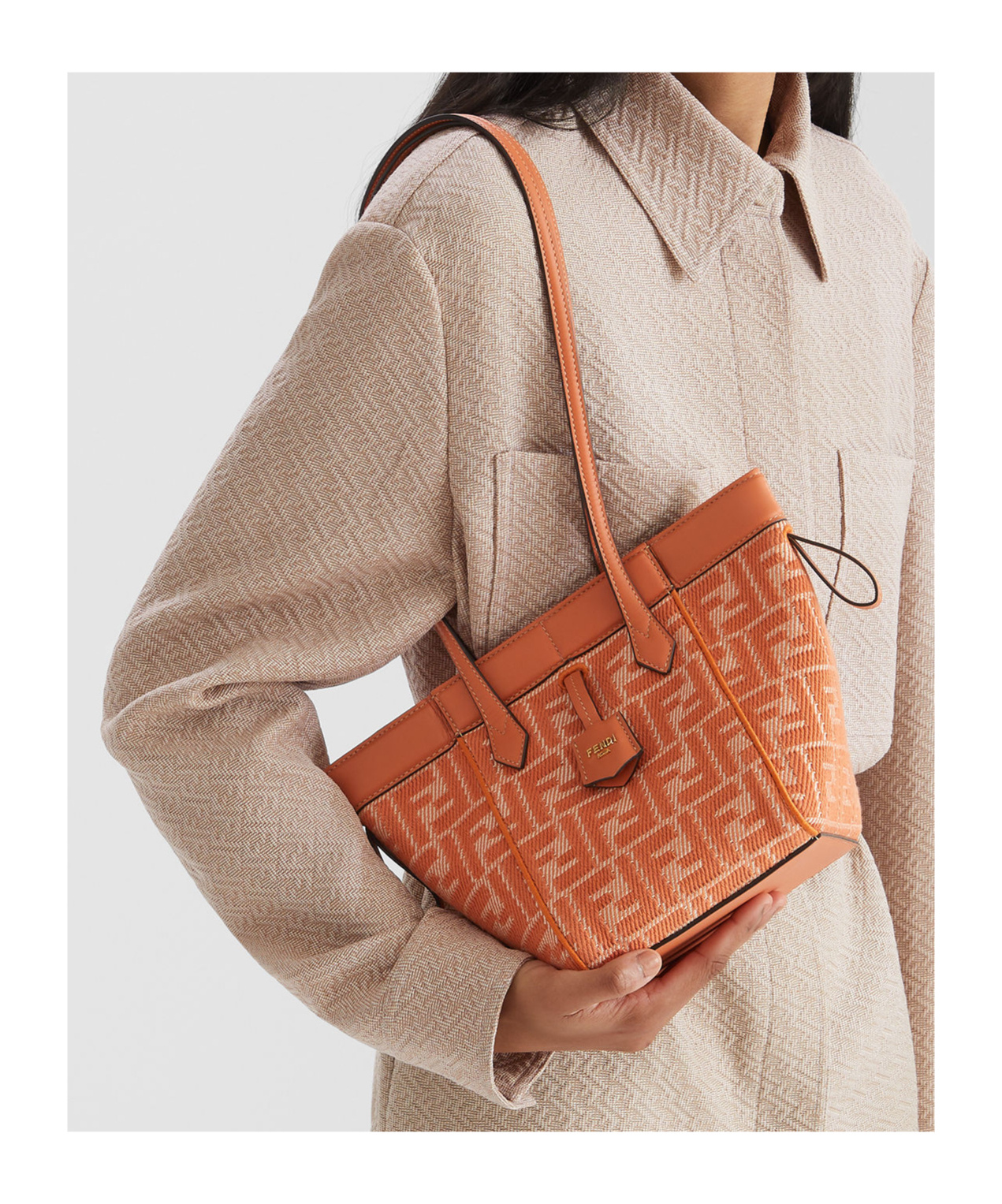 Fendi Origami` Shoulder Bag In Red
