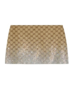 GUCCI EMBROIDERED GG CANVAS MINI SKIRT