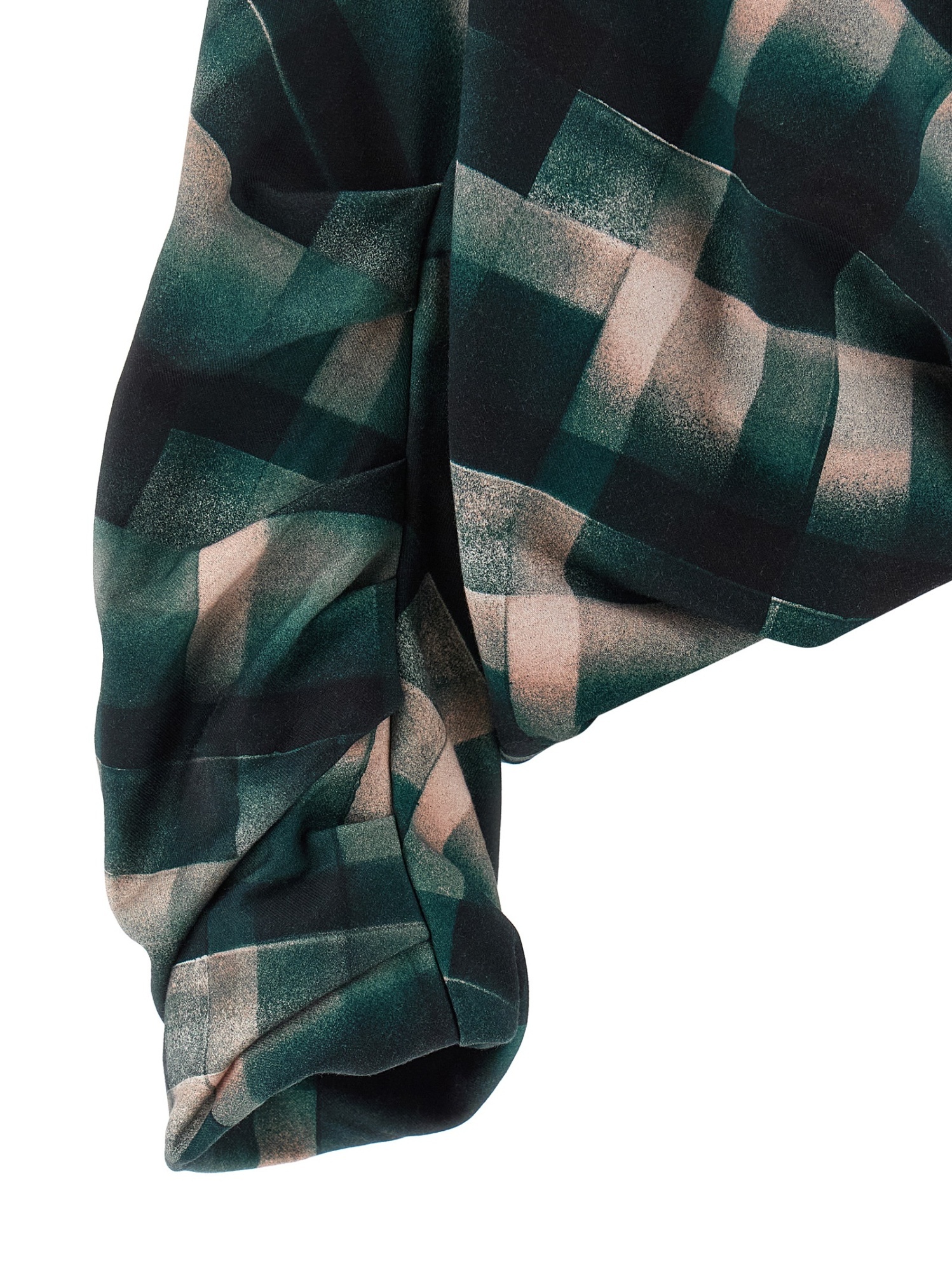Dries Van Noten Abstract Pattern Long Sleeve Relaxed Sweatshirt In Green