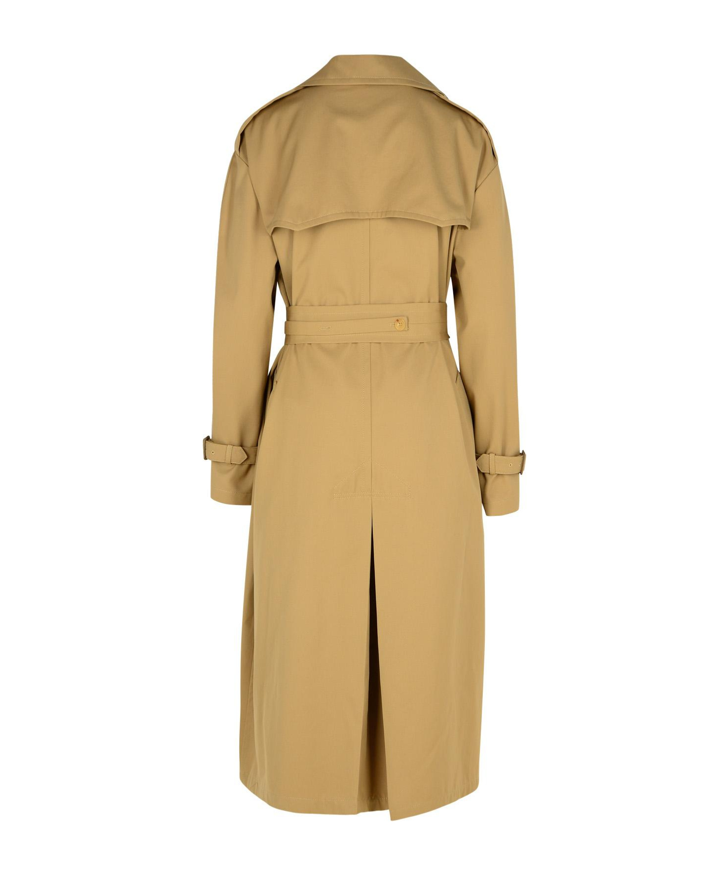 Moschino Beige Polyester Blend Coat In Nude