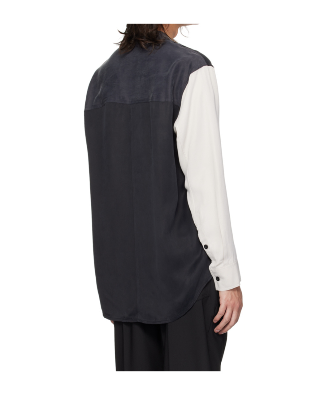 Shop Song For The Mute Paneled Long-sleeved Shirt