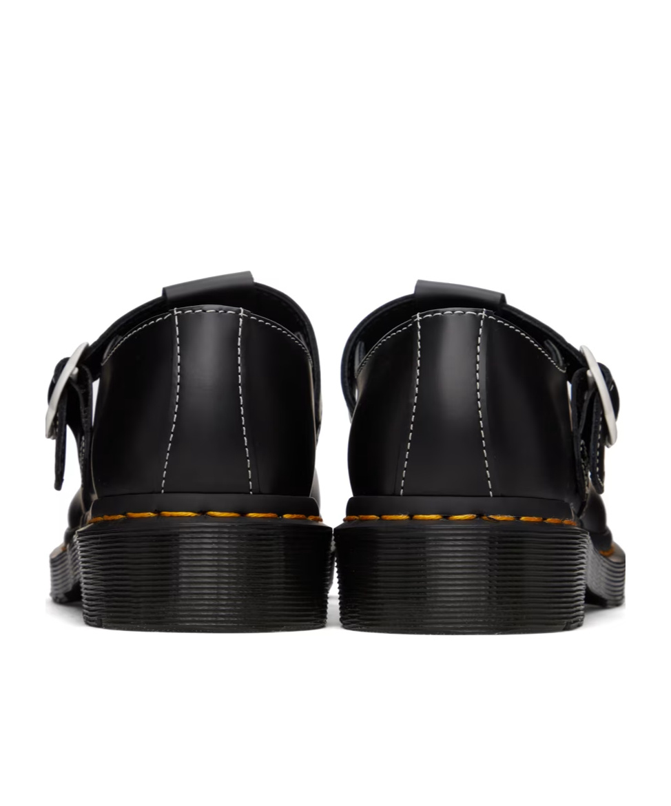 Dr. Martens' Polley Upper Hollowed Out Mary Jane Shoes In Black