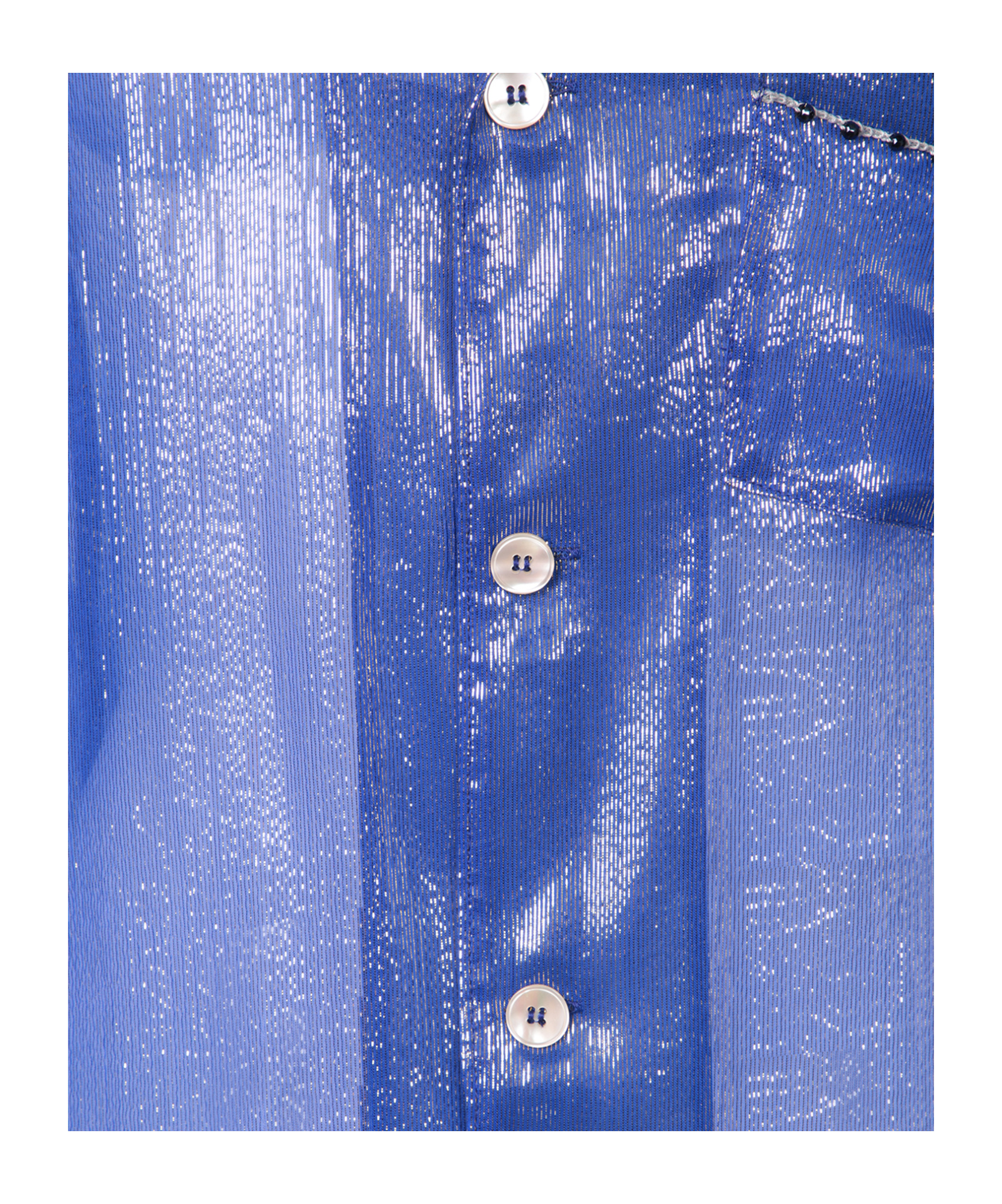FORTE FORTE CELESTE LUREX CHIFFON SHIRT