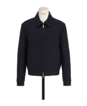 Dior Double-faced Jacket In Black