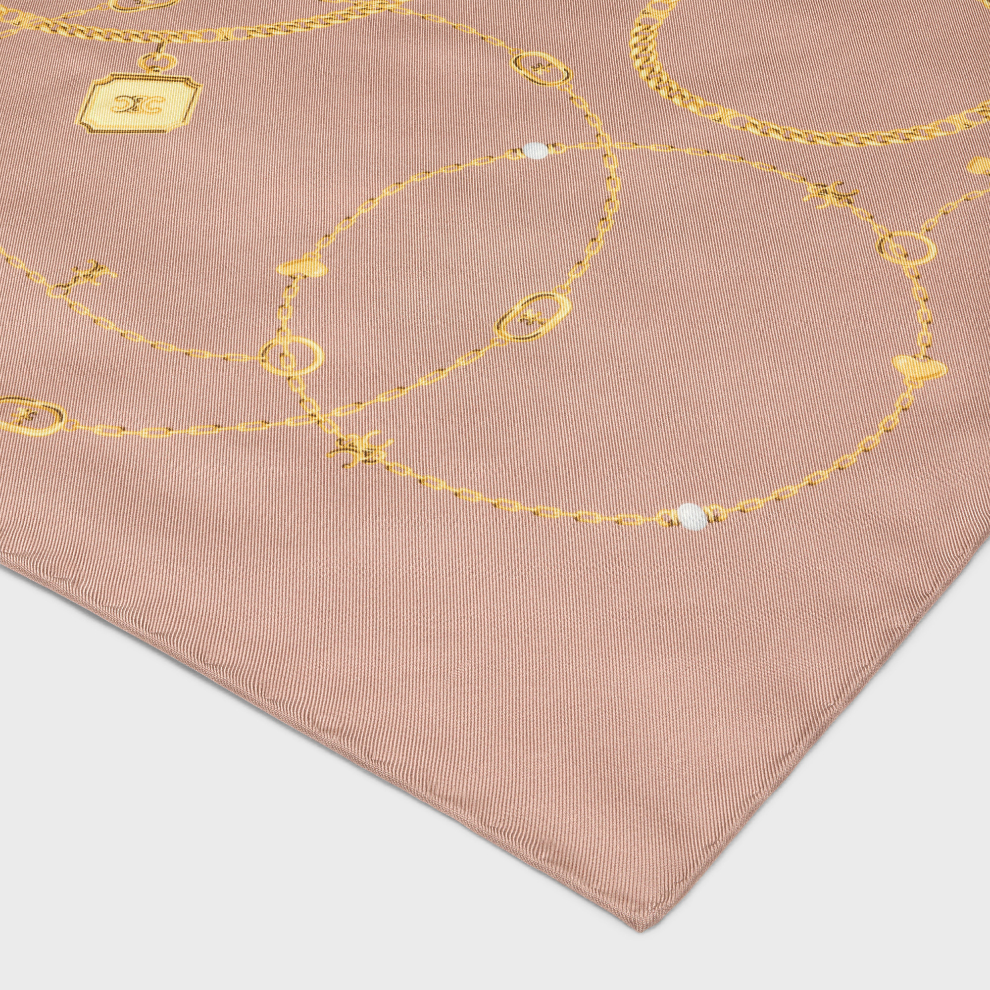 Celine Patterned Scarf In Rosy