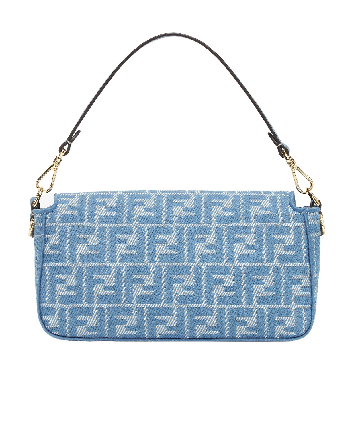 Fendi Jacquard Ff Baguette In Blue